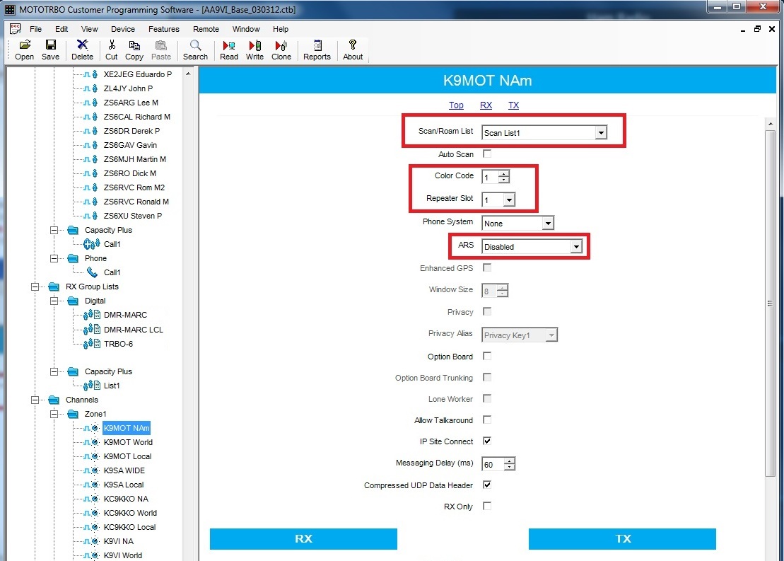 dmr programming codeplug